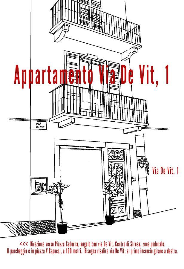 Appartamento Via De Vit Stresa Esterno foto