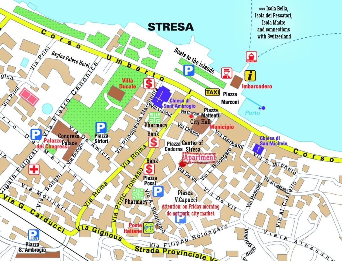 Appartamento Via De Vit Stresa Esterno foto